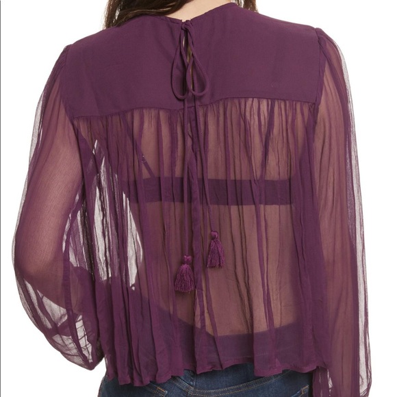 Sheer beaded FP blouse - Picture 2 of 7